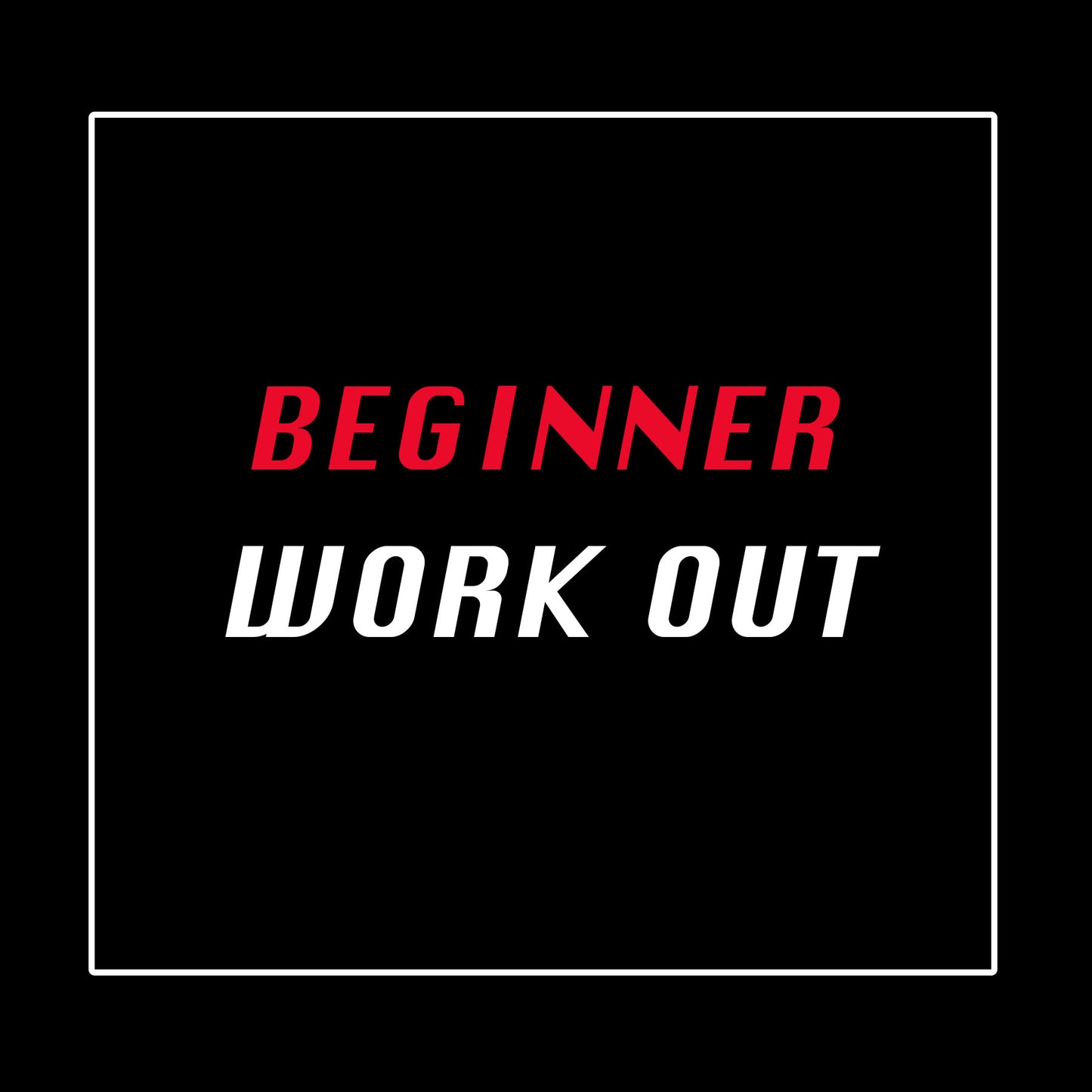 Beginner Work Out Plan